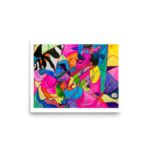 Print - "Dance Party with Flowers" -8"x10"